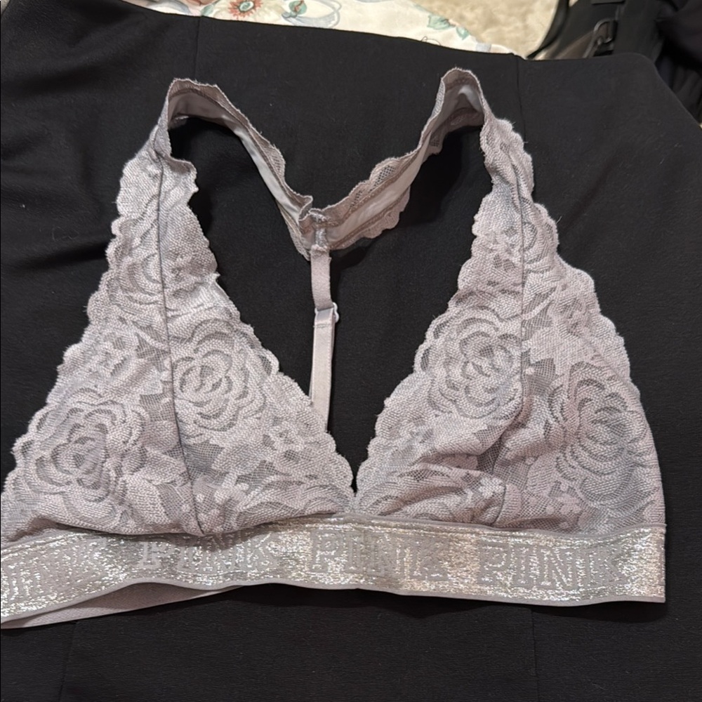 VS Pink Lace Bralette